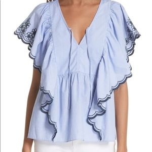 New With Tags Kate Spade Daisy Embroidered Top! ♠️